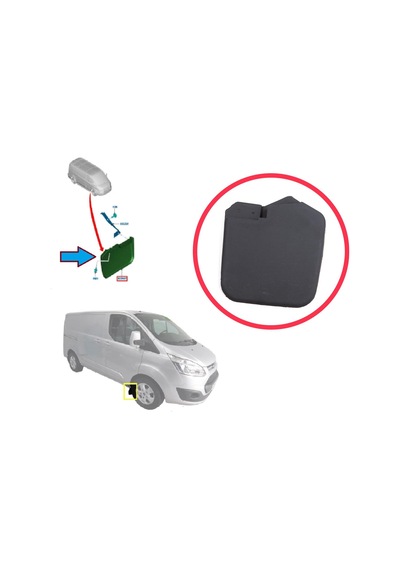 Ford Transit Custom Tourneo V362 2012-2023 İçin Ön Sağ Paçalık