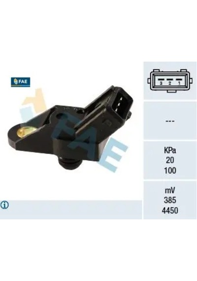 Basınç Map Sensörü 106-206-306-406-p605-partner-berlıngo-saxo-xsara-zx-xantıa 1.1-1.4-1.6-2.0 Tu 1-t Fae 1920.9h
