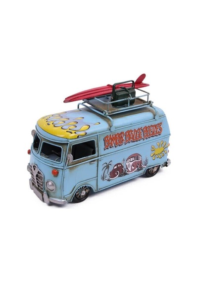 Dekoratif Metal Minibüs Çerçeveli Ve Kumbaralı 1510e-5379
