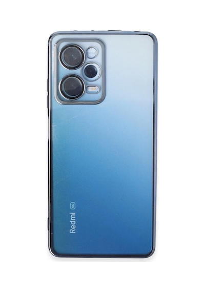 Xiaomi Redmi Note 12 Pro 5g Kılıf Razer Lensli Silikon - Açık Mavi Çokrenkli