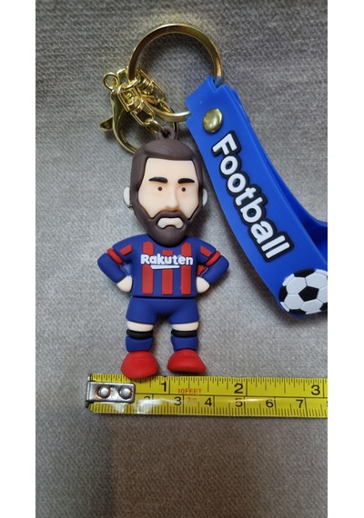 Messi Silikon Anahtarlık Büyük Boy Altın