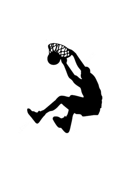 Smaç Basan Basketbolcu Sticker 17Cm