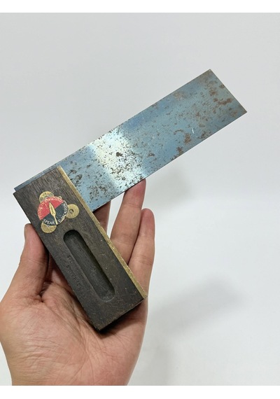 Antika Ahşap Marangoz Gönyesi 15cm 005