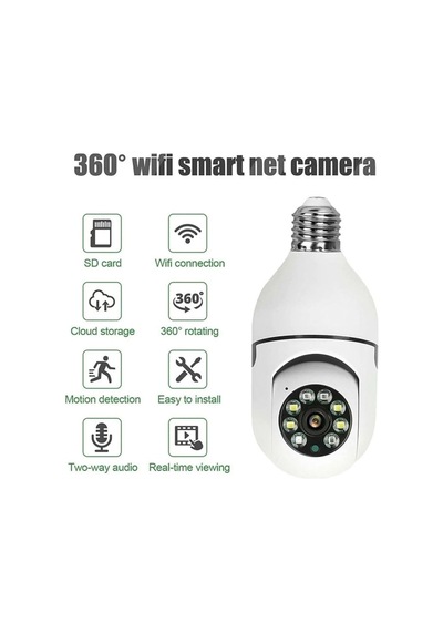 Tr Full Hd 1080p Kamera Bebek Izleme Ve Güvenlik Kamerası Wifi 360 Derece Dönebilen Kamera Beyaz Cmr6 Diğer