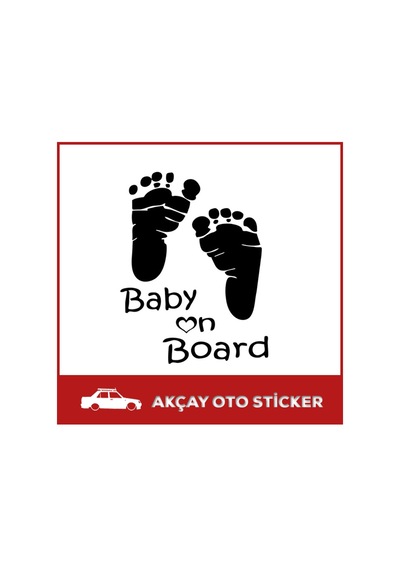 Baby On Board Sticker Arabada Bebek Var Sticker Oto Sticker (230333731)