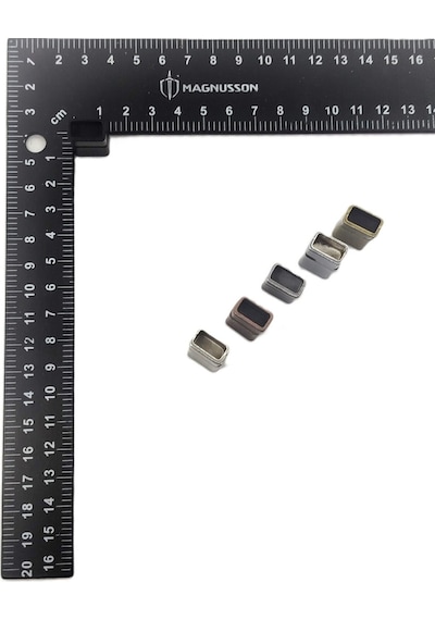 6x12 Mm Deri Bileklik Kiliti Mıknatıslı Kilit 20 Adet 6 X 12 Mm / Siyah