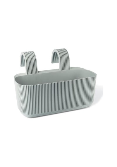 Omnipazar Krs-249 Dekoratif Plastik Pera Askılı Balkon Saksı 3.2 Litre Yeşil