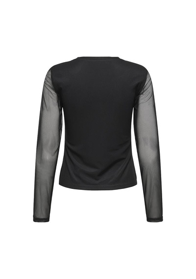 Only Onlnova L/s Mesh Top Siyah