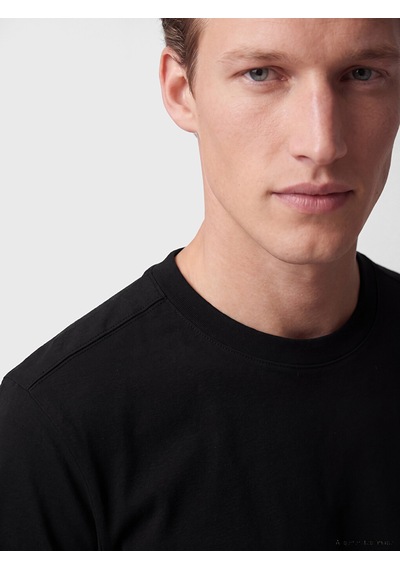 LC Waikiki Lc Waıkıkı Siyah Slim Fit Kalın Kumaş Tişört /02
