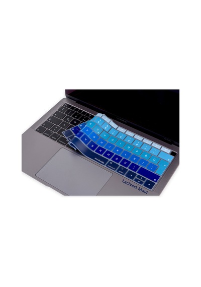 Laptop Apple Uyumlu MacBook Air 13Inc Klavye Koruyucu A1932 2018/2019 Türkçe Siyah