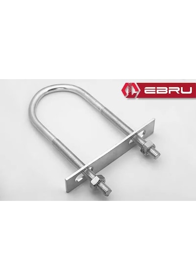Ebru U Civata, Karşılık Demiri + Somunlu - M6x30 - 2 Set