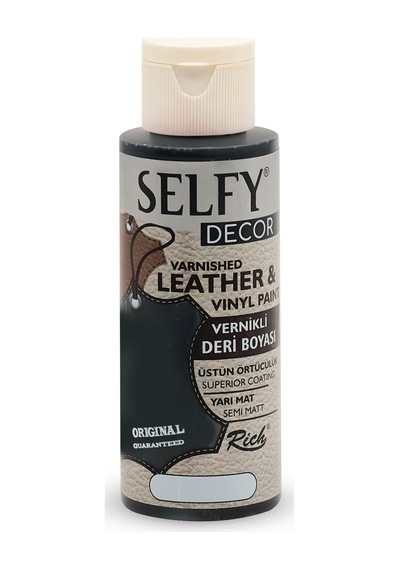 Rich Selfy Decor Deri Boyası 120 ML - Siyah
