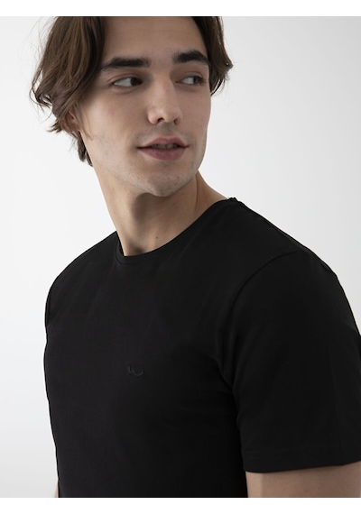 Ltb Basic Slim Fit Erkek T-Shırt Siyah 012248451560033 - 200 Siyah