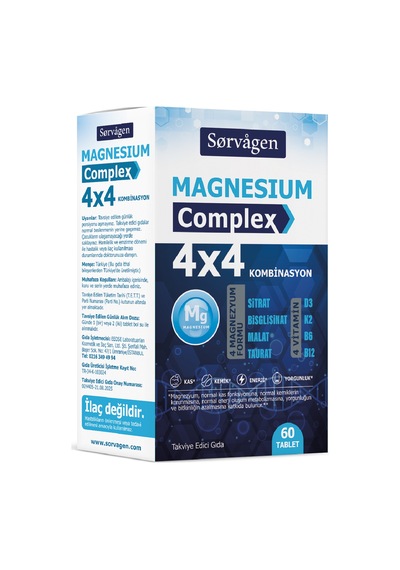 4x4 Magnezyum Complex - 60 Tablet