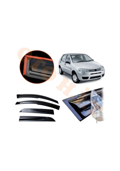 Fiat Palio Cam Rüzgarlığı Parlak Siyah Tam Uyumlu