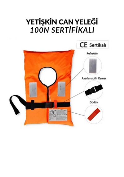 Can Yeleği Yetişkin 100n Sertifikalı 2 Adet