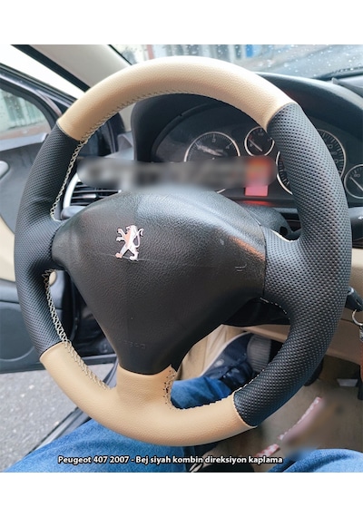 Peugeot 407 2005-2009 3 Kollu Araca Özel Direksiyon Kılıfı