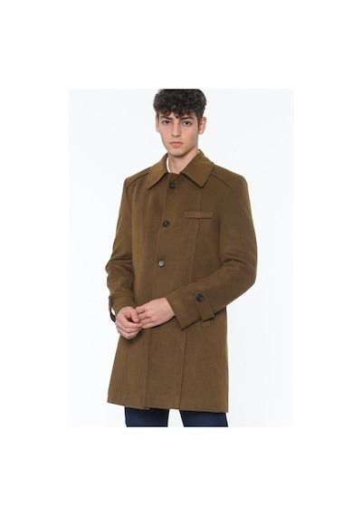 Plt7226 Dewberry Battal Palto-Camel