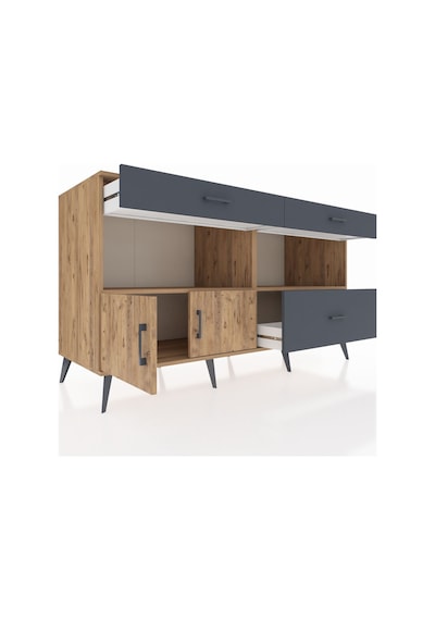 Kronos Konsol 2 Raflı 3 Çekmeceli 2 Kapaklı 176x59x99 Çam-çam/ant Çam-çam/antrasit Kronos Konsol 2 Raflı 3 Çekmeceli 2 Kapaklı 176x59x99 Çam-çam/ant Çam-çam/antrasit