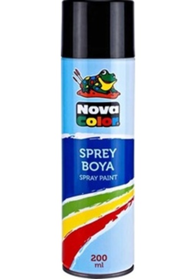 Nova Color Sprey Boya Siyah 200 Ml - 2 Adet Siyah