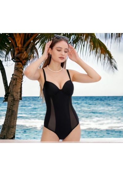 Shopiolog Dikine Tüllü Modelli Mayo