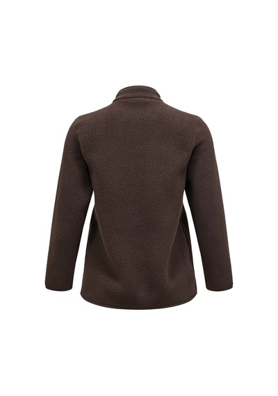 Peak Performance W Fleece Snap Cardigan 28873 Kahverengi