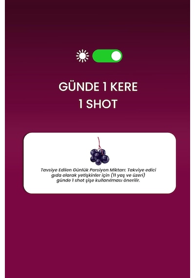 Resveratrol Shot 200 Mg 20 Shot Ahududu Aromalı Takviye Edici Gıda
