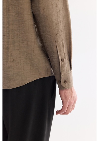 Avva Erkek Açık Kahve Alttan Britli Yaka Soft Touch Nefes Alan Comfort Fit Gömlek A61y2020 Açık Kahverengi Avva Erkek Açık Kahve Alttan Britli Yaka Soft Touch Nefes Alan Comfort Fit Gömlek A61y2020 Açık Kahverengi