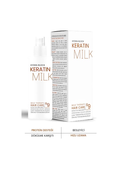 Boom Butter Keratin Milk (Sütü) Hızlı Uzama Dökülme Karşıtı Saç Spreyi 150 ML