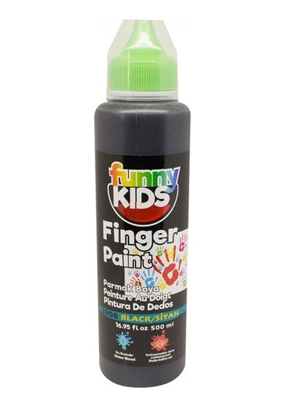 Funny Kıds Parmak Boyası 500 Ml Siyah