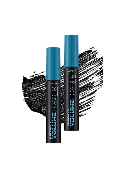 Avon Supershock Volume Loader Maskara 10 ML Blackest Black 2'li