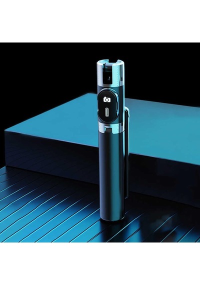 P60 Plus Çok Fonksiyonlu Kumandalı Tripod Ve Selfie Çubuğu Zore Selfi Çubuğu Beyaz