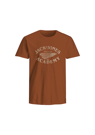 Jack & Jones Jack Jones Erkek Baskılı Tişört 12276650 Açık Kahverengi
