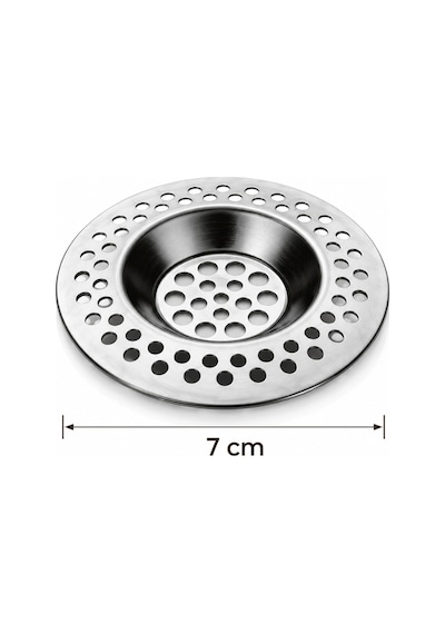 Porsima Sd-678 Paslanmaz Çelik Lavabo Süzgeci- Evye Süzgeci-7 Cm