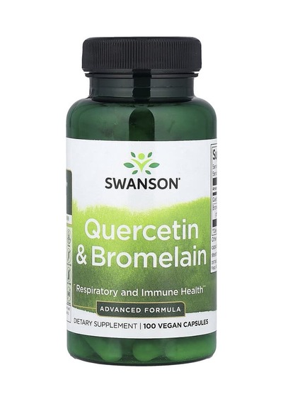 Swanson Vitamins, Quercetin & Bromelain, 100 Vegan Capsules