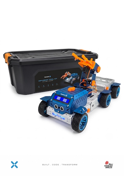 Harezmi X İleri Seviye 20'si 1 Arada Programlanabilir Modüler Robot Seti, Deneyap Kart V2 Ve +2 Enkoderli Dc Motor Donanımlı