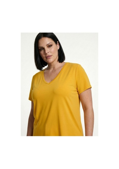 Hanezza Kadın Büyük Beden V Yaka Yanı Yırtmaçlı Pamuklu Viskon T- Shirt Serifikalı Kumaş Sarı/v1 - 30798238 Sarı/v1 Hanezza Kadın Büyük Beden V Yaka Yanı Yırtmaçlı Pamuklu Viskon T- Shirt Serifikalı Kumaş Sarı/v1 - 30798238 Sarı/v1