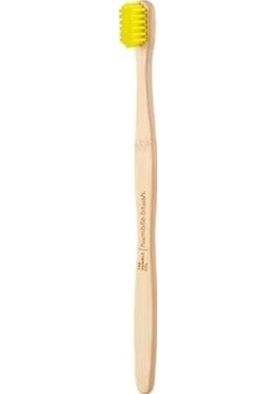 The Humble Co. The Humble Co Bambu Diş Fırçası Yetişkin Sensitive Ultra Yumuşak Sarı Açık Ahşap