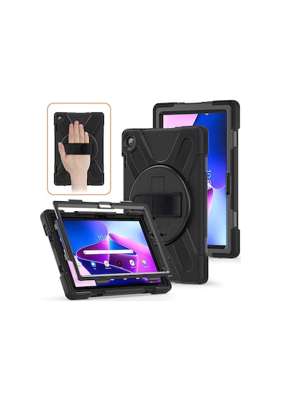 Lenovo Uyumlu Tab M10 Hd 2.nesil 2022 Tablet Kılıf 360 Zıhlı Standlı