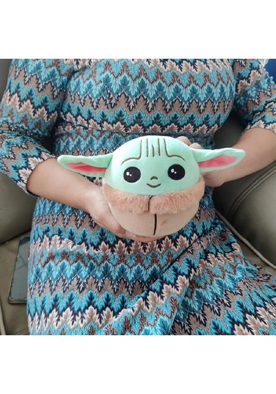 2 Li Baby Yoda Peluş Yastık 20 Cm Star Wars Mandalorian Kürklü Bebek Yoda Oyuncak Yeşil