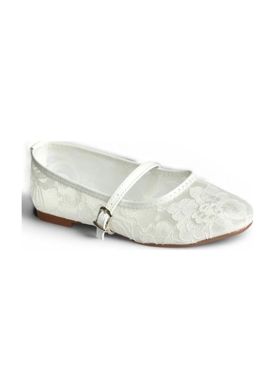 Fox Shoes Y726864006 Beyaz Dantelli Kadın Babet