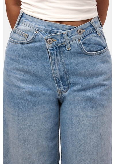 Itsbasic Kadın Kot Rengi 2s6-3 Palazzo Baggy Fit Kemer Detaylı Tasarım Denim Jean Mavi Itsbasic Kadın Kot Rengi 2s6-3 Palazzo Baggy Fit Kemer Detaylı Tasarım Denim Jean Mavi