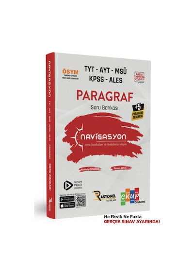 Tyt-ayt-msü-kpss-ales Paragraf Soru Bankası Yazarlarından Video Çözümlü