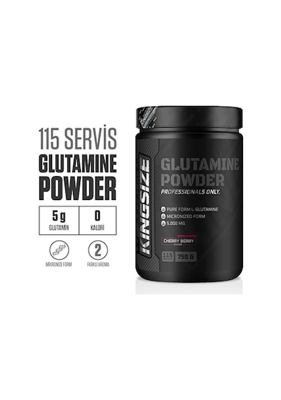 Kingsize Nutrition Glutamine Powder 750 Gr - Kırmızı Meyveler