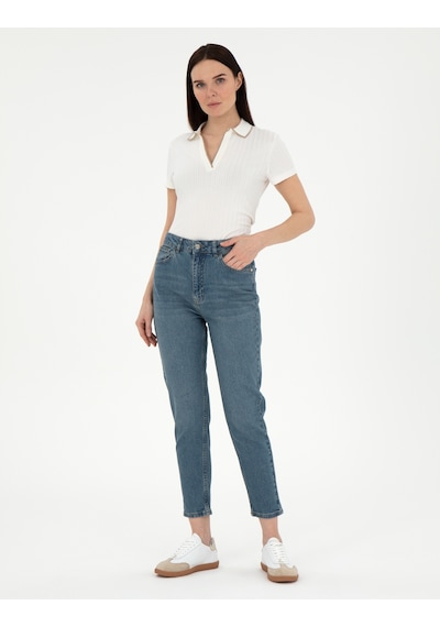 Pierre Cardin Kadın Mavi Pantolon Jean 50301299-vr036 Mavi