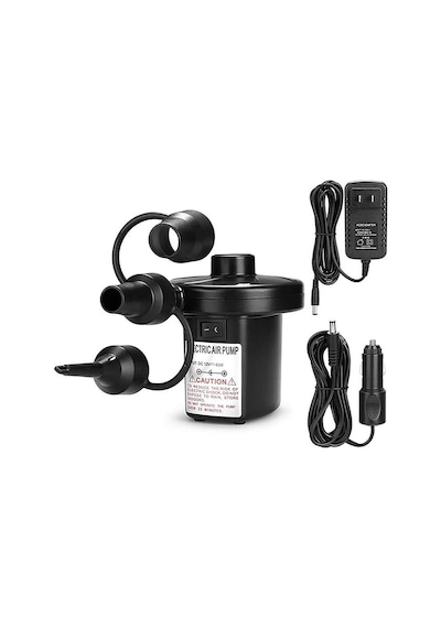 Çok Amaçlı Hızlı Şişirme+ındirme Hava Pompası - 220v & 12v Uyumlu Siyah