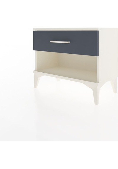 Arges Komodin Tek Çekmeceli 60x30x48 Aytaşı-antrasit Aytaşı