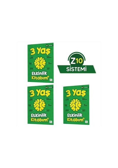 3 Yaş Etkinlik Kitabım Seti (z10 Sistemi)