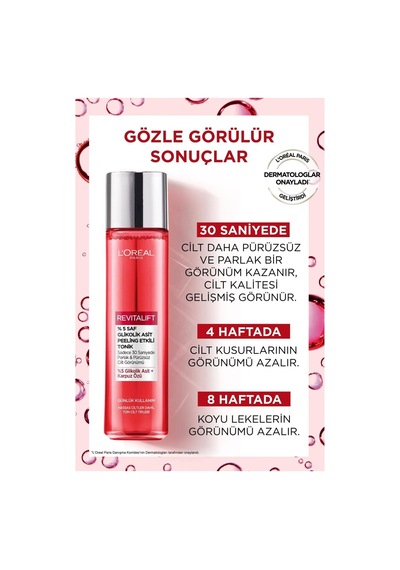 Revitalift%5 Saf Glikolik Asit Peeling Etkili Tonik 180ml