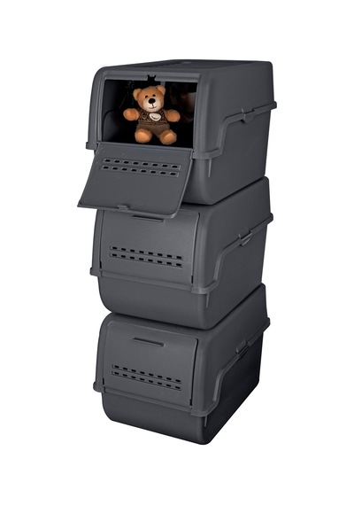 Technow Motek Mt-40 S-box 8 Litre 3'lü Çok Amaçlı Organizer Düzenleyici Antrasit 3 8litre Antrasit